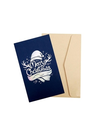 Lijinxu Koca Anne Stil C Mutlu Yılbaşı Kart Kağıdı Kış Tatili Tebrik Kartı Hediye