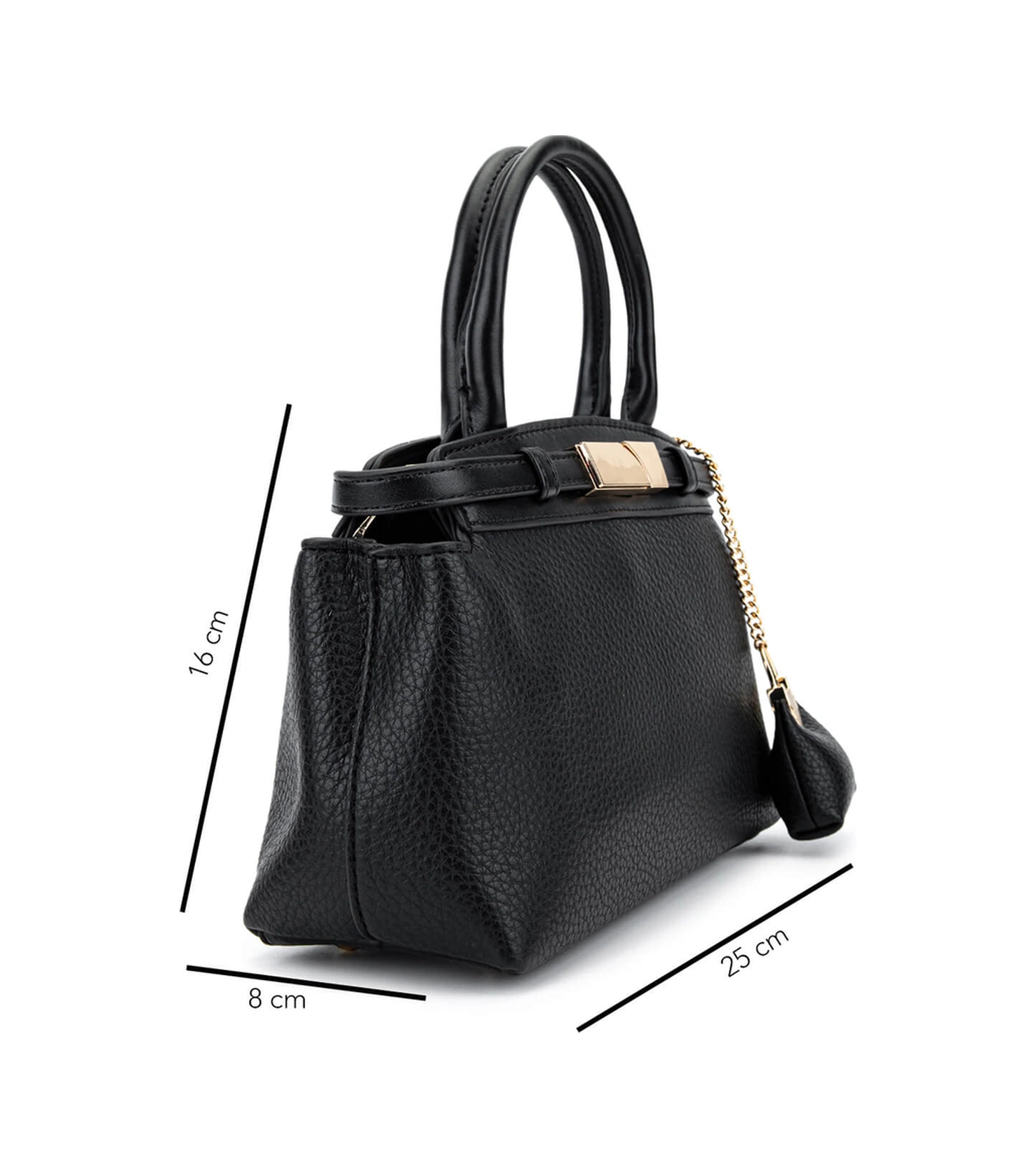 Tamer Tanca Kadın Suni Deri Siyah Omuz Çanta 921 27150 Bn Cnt Sk25-26 Sıyah Siyah