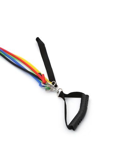 İmvula 11 Parça Latex Direnç Lastiği Seti Kapı Arkası Direnç Bandı Siyah