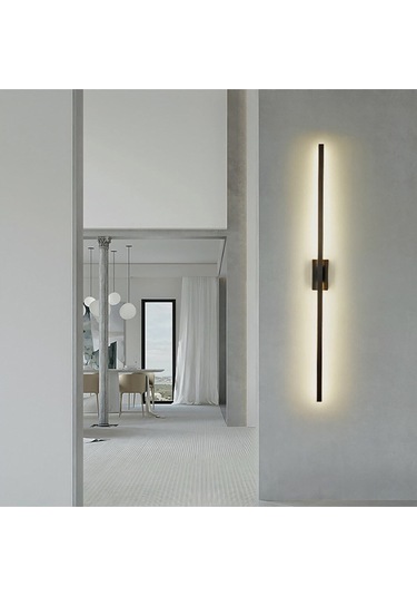 Ledli Sword Led Duvar Aplik 70cm Mat Siyah