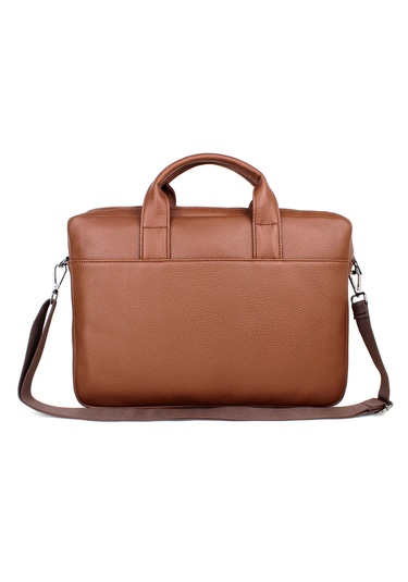 Taba Renk Evrak Ve Laptop Çantası 15,6 İnç Unisex Taba