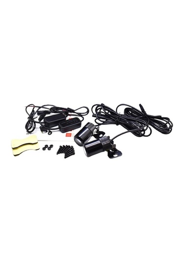 Yingfu Sunttek Araba Motosiklet Melek Kanadı Led Lamba Işıkları Yol Tamir Kırmızı Set Kırmızı