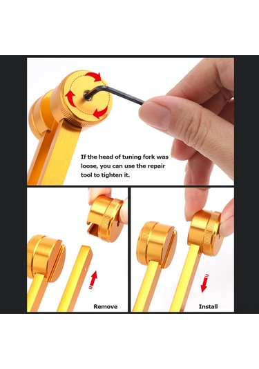 Lemestar Alüminyum 128hz Tüy Çekme Aleti - Profesyonel Kullanim, Net Ton Ve Hafif Tasima Özelligi, Gümüş Rengi