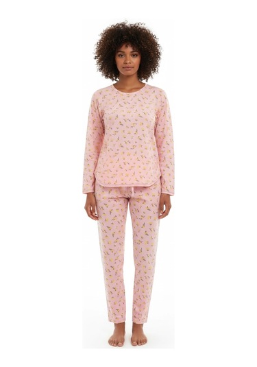 Bayan Pijama Takımı 2201 Sarı