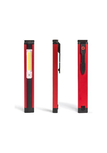 Shineyee Usb Şarjlı Cob Led İş Işığı - 10w Parlak Aydınlatma, Kırmızı Uyarı Işığı, Mıknatıslı Elden Tutulan Tamir Aracı