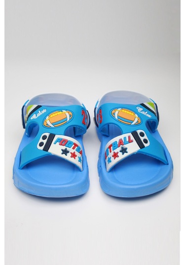 Günlük Unisex Çocuk Sandalet Esnek Kaymaz Taban Yazlık Ev Okul Kreş Ayakkabı Ps940-ps955 Mavi