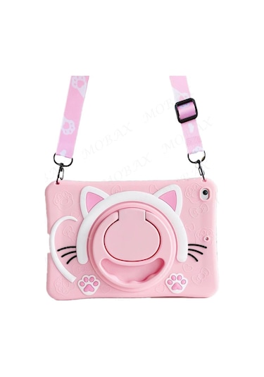 Samsung Uyumlu Galaxy Tab A8 10.5 Sm-x200 2021 Kılıf Cute Dolls Standlı Eğlenceli 3d Karekterli Çocuk Kılıfı Kılıf