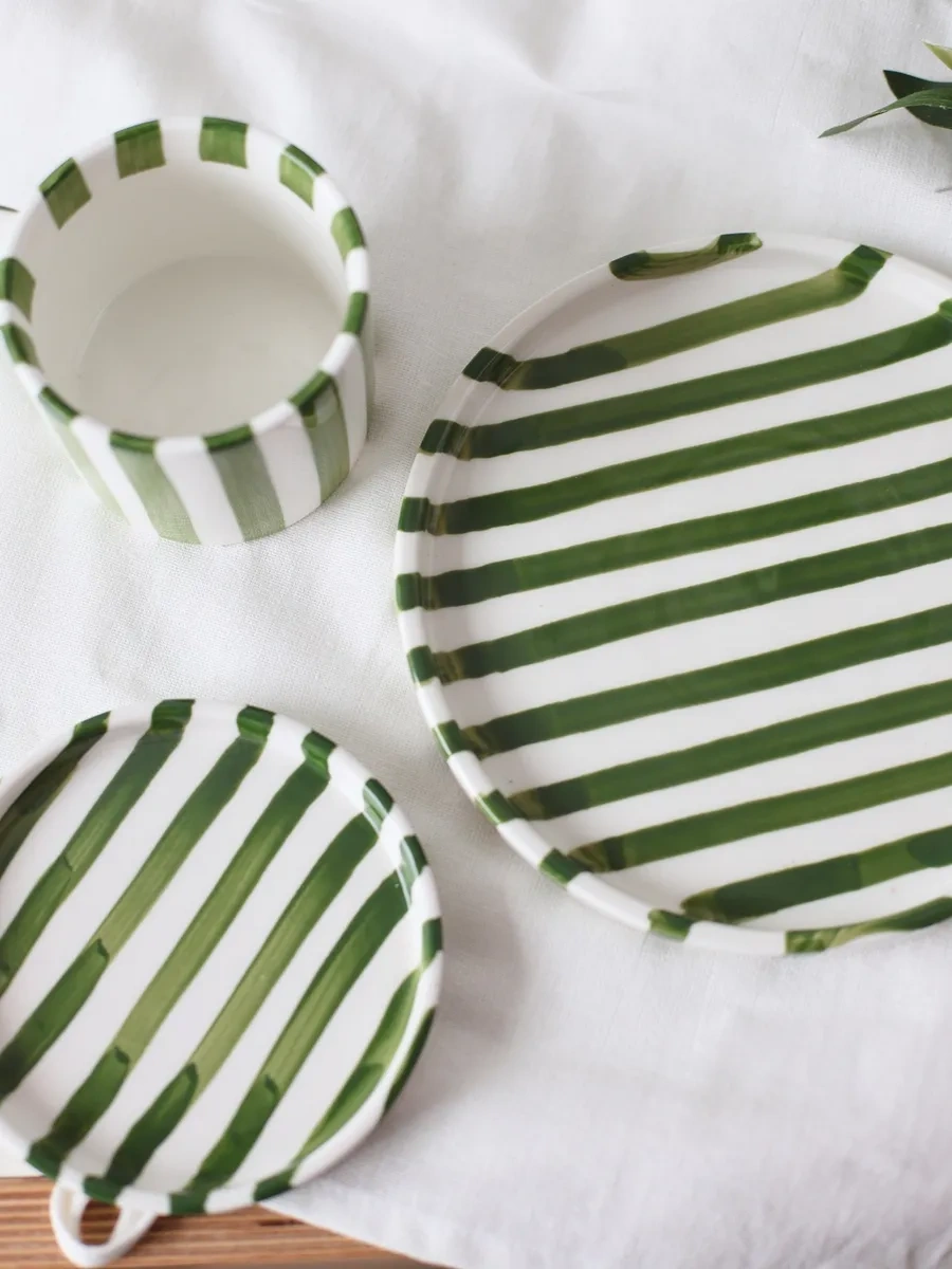 Home Lovers Kenarları Olan Düz Seramik Servis Tabağı 367988131 Sütlü