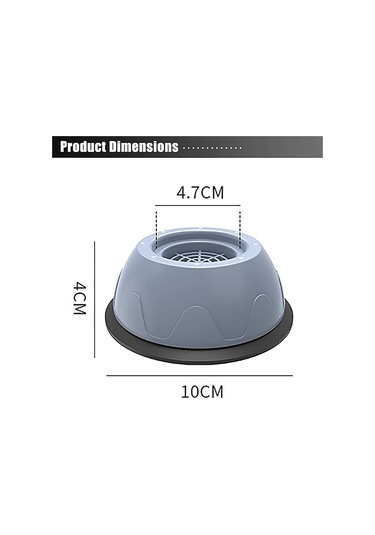 Mufunye 4 Parça Çamaşır Makinesi Ayak Pedleri - Kaymaz Kauçuk Titreşim Önleyici Pedler, Titreşim Önleyici Lastik Ayak Pedleri, Çamaşır Makineleri Ve Kurutucular İçin Üniversal Ayaklar