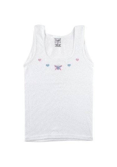 Tutku 0166 Kız Çocuk Geniş Askılı Atlet 6 Adet