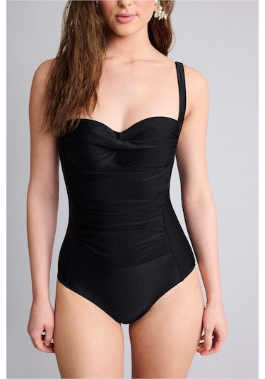 Defacto Regular Fit İnce Askılı Mayo Z4657az26smbk81 Siyah-bk81