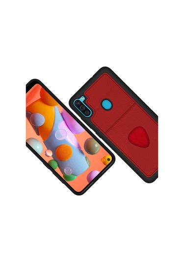 FitCase Samsung Galaxy A11 / M11 Kılıf Proda Deri Tek Kartlık Cepli Kapak