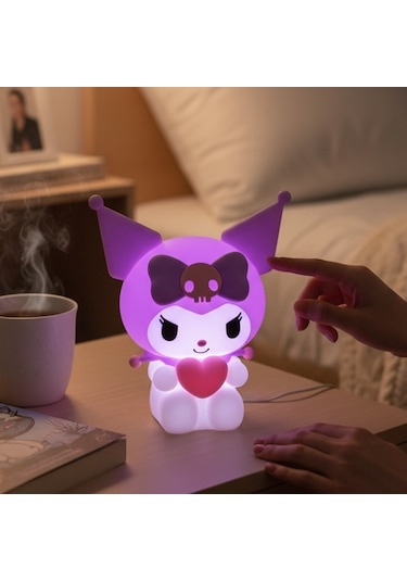 Kuromi Gece Lambası Ve Masa Lambası Beyaz