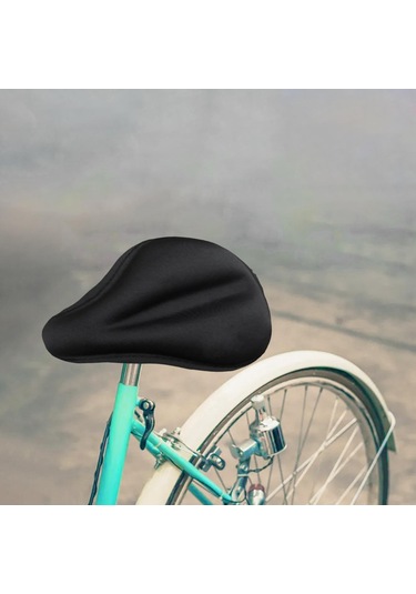 Suntek Yetişkin Cruiser Bisiklet Için Sele Siyah Nefes Stil-b Siyah