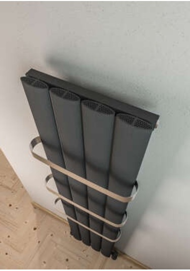 Warma Serez Dikey Alüminyum Radyatör 375x1800 Pütürlü Antrasit 7946