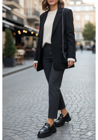 İnci Incı Lıne 5pr Siyah Kadın Loafer 000000000102043160 Siyah