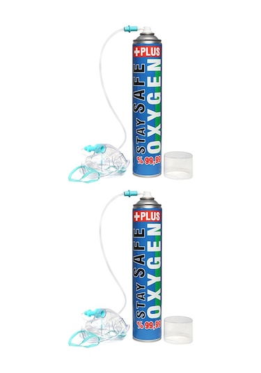 Stay Safe Oksijen Plus Oksijen Tüpü 2 x 165 G