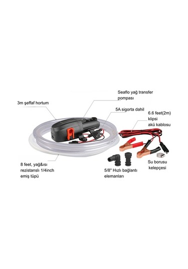 Seaflo Yağ Transfer Pompası 12v, 6lt