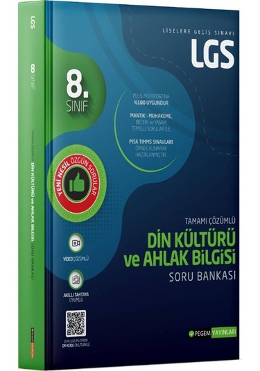 8.Sınıf LGS Din Kültürü ve Ahlak Bilgisi Soru Bankası- Pegem Akademi Yayıncılık