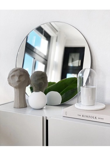 30 Cm Çap Çerçevesiz Yuvarlak Ayna