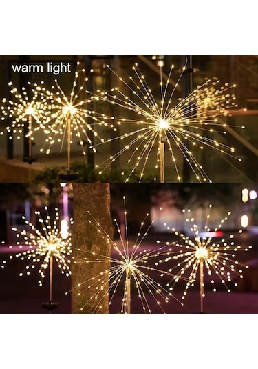 Hishopping Güneş Led Bahçe Aydınlatma 150/200 Led Su Geçirmez Noel Dekorasyon Işıkları 16-20wmavi Mavi