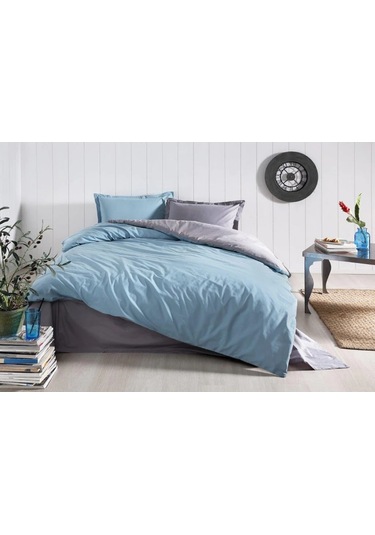 Özdilek Colormix Çift Kişilik Nevresim Takımı Petrol-Antrasit