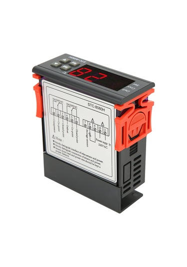 Yuntech01 Stc-8080h Soğutma, Aşırı Sıcaklık Alarmı Ve Dondurma İşleviyle Evrensel Tek Sensörlü Sıcaklık Kontrol Cihazı