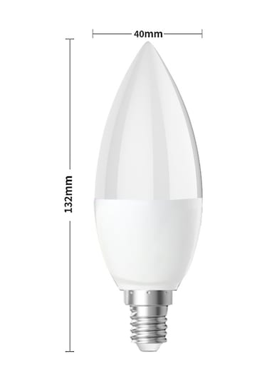 Qingmipy E14 Akıllı Mum Ampülü 5w Rgb+ww+cw, Tuya Uygulaması Ve Ses Kontrolü, 85-265v, Işık Ayarlamalı Ev Akıllı Aydınlatma
