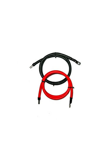 2 Adet 25 Mm2 Akü Paralel Bağlantı Kablosu Yüzüklü 150 Cm Uzunluk
