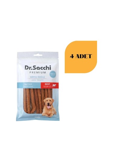 Dr. Sacchi Yumuşak Formda Sığır Etli Köpek Ödülü 100 G X 4 Adet