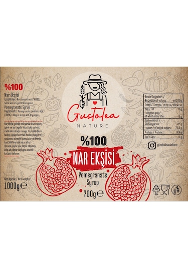 Gustolea Nature Nar Ekşisi 700 G