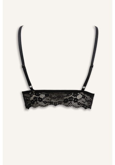 Defacto Pedli Dantelli Dantel Bralet Fall İn Love R6569az25wnbk27 Siyah