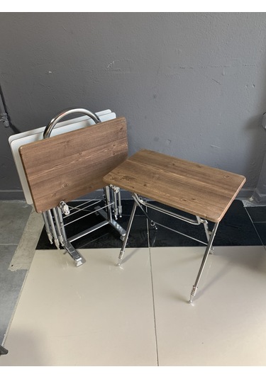 Çanta Sehpa, Sehpa, Zigon, 4lü Zigon, Mebran Çanta Sehpa -ceviz