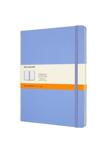 Moleskine Classic Sert Kapak Çizgili Defter 19x25 Hydrangea Blue