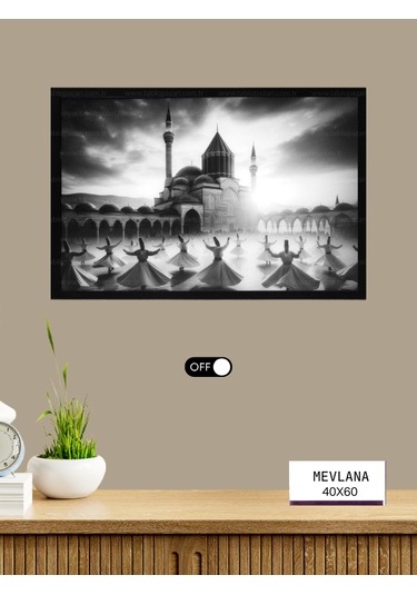 Tablo Pazarı Led Işıklı Tablo - Mevlana