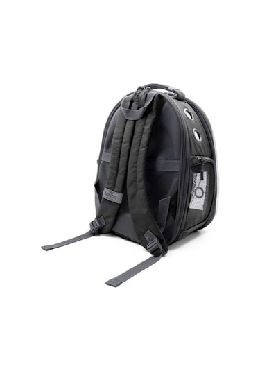 Cattie Fileli Kedi Ve Küçük Irk Köpek Taşıma Sırt Çantası Gri 25x60x40 Cm