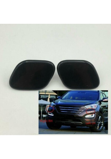 Monyee Hyundai Santa Fe Dm 2013-2015 Ön Far Yıkama Nozulu Kapağı Sol-sağ , Plastiği Ham Renk, Kolay Kurulum 98681-2w000/98682-2w000