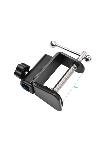 Gajeena Mikrofon Kolu Tutucu Metal Tabanca - 5cm Derinliğe Uygun Masa Tasma, Kaydırılabilir, Aynalama Ve Çizilme Engeli, Yaylı Kollü Mikrofonlar İçin