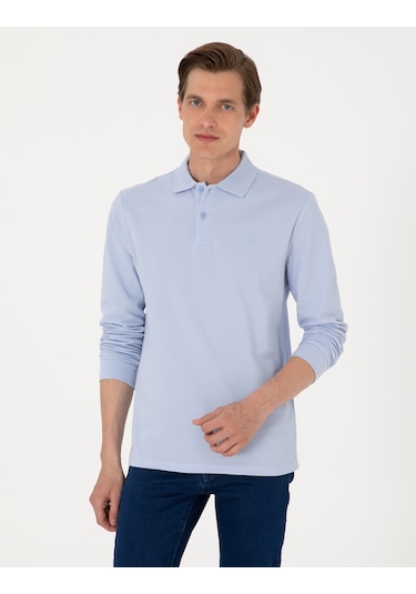 Pierre Cardin Erkek Açık Mavi Sweatshirt 50314048-vr003 Açık Mavi