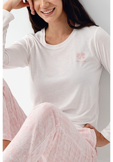 Pierre Cardin Kadın Beyaz Pijama Takımı Pc9085-s-v2 Beyaz