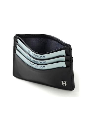 Drew Erkek Deri İnce Tasarım Kartlık Siyah