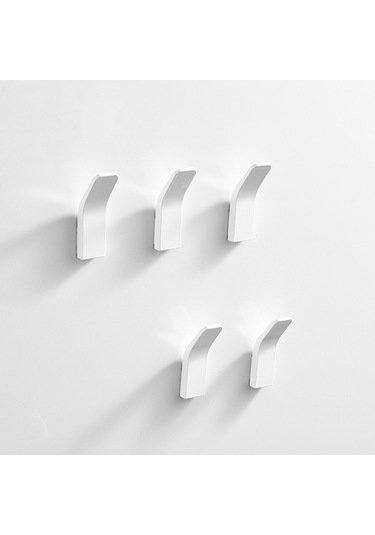 Leezsing Adet Havlu Kancası Yapışkan Askı Havlu Askısı Duvar Askısı Pas Önleyici Kancalar Matkap- Kapı Kancaları Banyo Tuvalet Mutfak Ofis Tuvalet Kapı Siyah