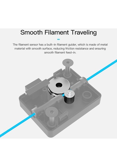 Flybuy Creality Filament Dedektör Kiti - Ender-3 V3 Se/ke İçin Led Göstergeli Otomatik Algılayıcı Paketli Siyah