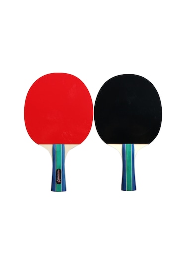 Ranyeek 4 Raket 8 Toplu Ping Pong Seti - Aile Grubu İçin Taşınabilir Spor Malzemesi, 7 Katman Ahşap Raketler Ve Taşıma Çantası