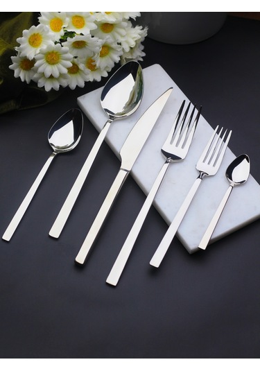 Mercan 12 Kişilik 72 Parça Çatal Kaşık Bıçak Takımı Metal