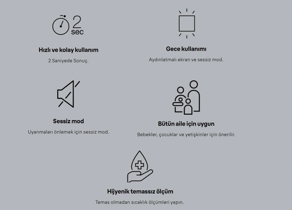 Braun Sensian 3- Bnt 050 Ateş Ölçer