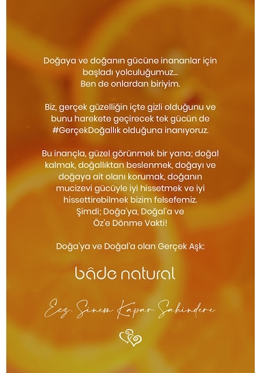 Bade Natural Portakal Uçucu Yağı %100 Saf 10 ML