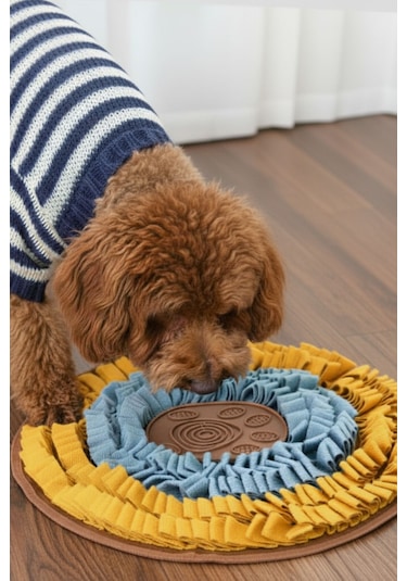Vantuzlu Snuffle Mat Snuffle Ve Yalama Egzersizi Bir Arada