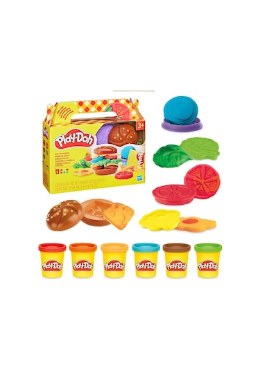 Play Doh Yiyecek Şekilleri Oyun Hamur Seti G1609 G1614 Izgara renkli