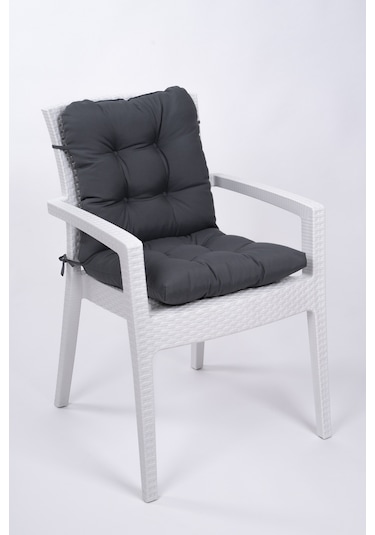 Altınpamuk Neva Pofidik Arkalıklı Özel Dikiş Sandalye Minderi Lacivert